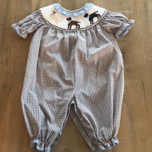 Shrimp and grits romper
